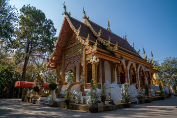 Traditional Buddhist temple in thailand