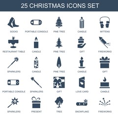 Poster - christmas icons