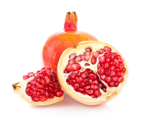 Poster - pomegranate isolated on white background