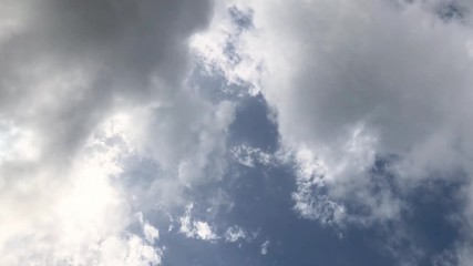 Wall Mural - Clouds moving in the sky, natural time lapse