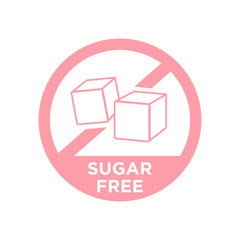 Poster - Sugar free icon. Vector illustration.