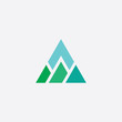 mountain vector triangle logo icon element