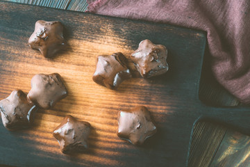 Poster - Gingerbread on the wooden board