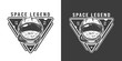 Vintage monochrome space badge