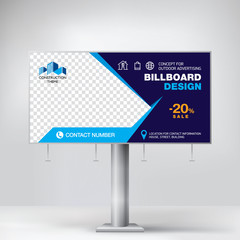 Canvas Print - Billboard design, banner for outdoor advertising, creative template for product promotion, layout for advertising