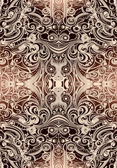 Canvas Print - Abstract artistic colorful bright unique network of shapes and patterns