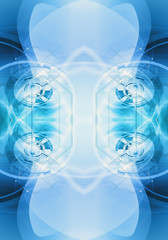 Canvas Print - artistic abstract fractal 3d computer generated pure colorful energy field background