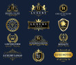 Great Luxury Set, Royal and Elegant Logo Vector Design	