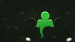 © Studio_East - Stand out from the crowd and different creative idea concepts, man standing out of crowd - 3d rendering
