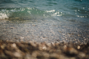 waves on the beach