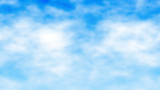 Fototapeta Niebo - Cloudy blue sky. Nice weather season. Giving a calm, peaceful, relax feeling