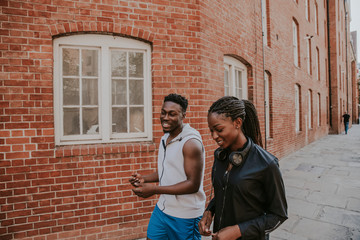 Wall Mural - Fit couple jogging out together