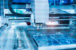 © xiaoliangge - PCB Processing on CNC machine,Production of electronic components at high-tech factory