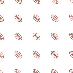 Poster - american football icon pattern seamless white background