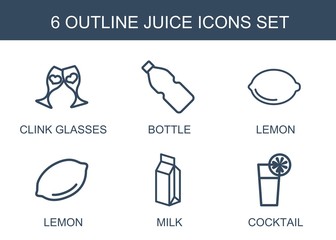 Sticker - 6 juice icons