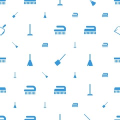 Canvas Print - sweep icons pattern seamless white background