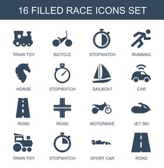 Wall Mural - race icons
