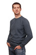 © Arsentyev Vladimir - The man in long sleeved t-shirt and jeans