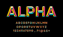 Chisel Style Alphabet Design