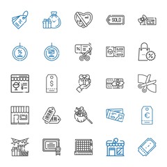 Poster - coupon icons set