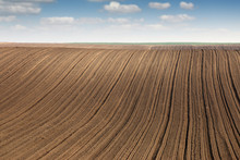 Plowed Field In Spring Agriculture Rural Landscape
