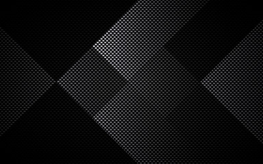 Black abstract tech geometric background. Line shape with light pattern composition.