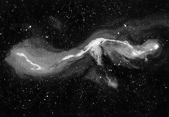 acrylic space. abstract cosmic background. acrylic hand painted black and white illustration