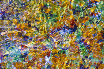 colorful stones and rocks along the beach in leland along lake michigan in northern michigan