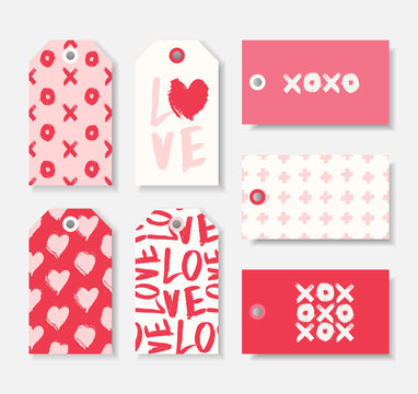 Wall Mural -  - romantic valentine's day gift tag templates