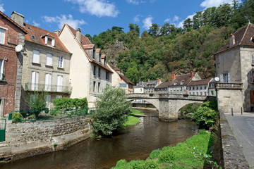 Canvas Print - Aubusson, Creuse, Limousin, Nouvelle-Aquitaine, France