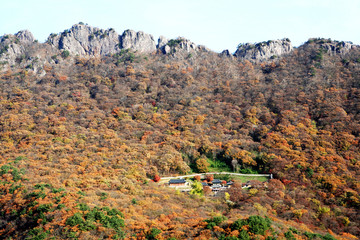 Sticker - autumn in mountains