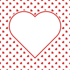 Red Hearts Seamless Love Background Pattern for Valentine's or Mother's Woman day for banner romantic cards wrapping paper decoration . Birthday , wedding and marriage designs.