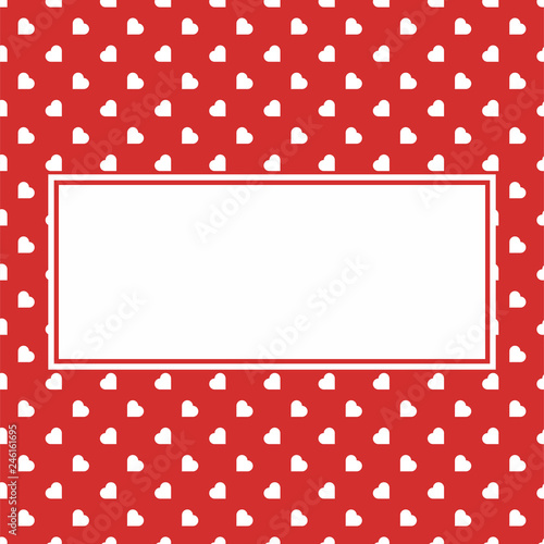 Red Hearts Seamless Love Background Pattern For Valentine S Or