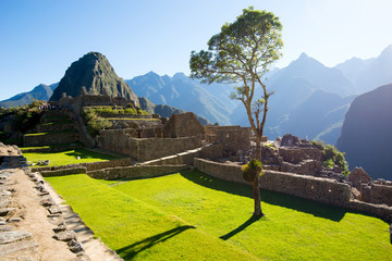 Sticker - Ancient Inca city of Machu Picchu, Peru.