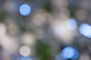 Wall Mural - bokeh night light , party in the night and Festival day, abstract bokeh blue and black color background