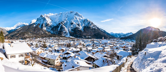 Poster - old town of mittenwald