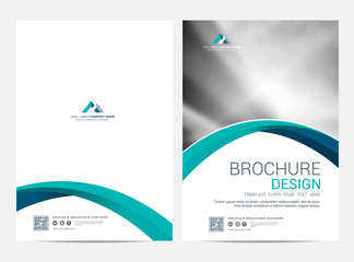 Wall Mural - Brochure template flyer design vector background