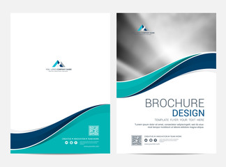 Wall Mural - brochure template flyer design vector background