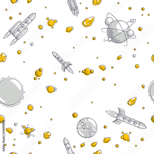 bezszwowy-astronautyczny-tlo-z-rakietami-i-planetami-nieodkrytym-glebokim-kosmosem-fantastyczna-i-zapierajaca-dech-w-piersiach-tkanina