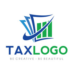 Tax and Accounting, Bookeping Logo Vector