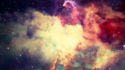 Wall Mural - 3d rendering of a stellar nebula and cosmic dust, cosmic gas clusters and constellations in deep spa