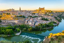 Sunset View Of Cityscape Of Toledo, Spain
