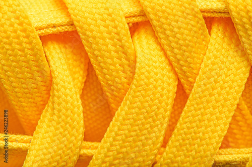 Yellow sneakers shoelaces Poster Mural XXL