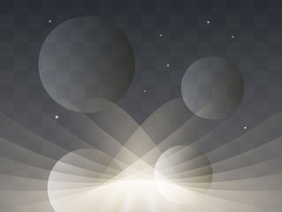 Abstract illustration with space.Vector illustration.