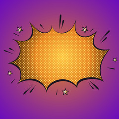 Wall Mural - Pop Art vintage vector background. Halftone design