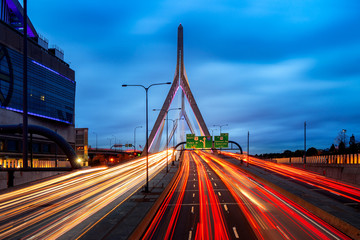 Wall Mural - Bridge in Boston city