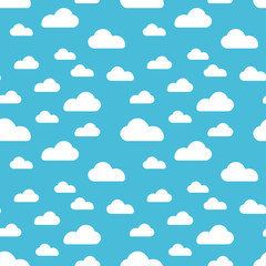 blue cloud seamless pattern vector design baby art. baby shower clouds , sky seamless pattern textur