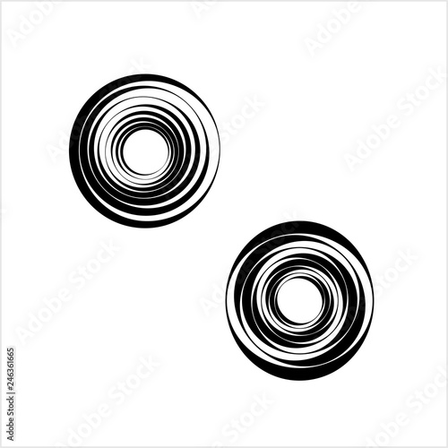 Geometric Shape Circle Pinwheel Line Art Drawing Design Buy
