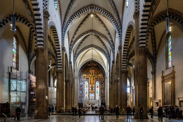 Firenze, interno santa Maria Novella