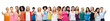 © Syda Productions - diversity and female unity concept - international group of happy smiling different women on white background showing thumbs up